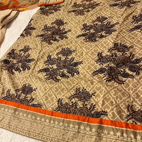 embroidered 3 pc suit kameez indian pakistani - Picture 3 of 5